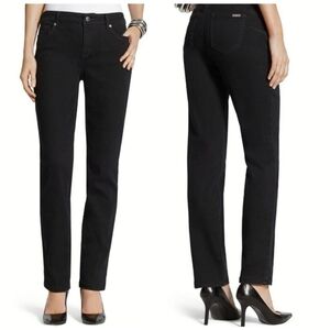 Chico's 'So Lifting' Black Twill Cropped Pants - Sz 0